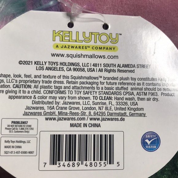 Squishmallow Rayen Hug Mees Laying Pink Sloth Plush 7.5" NWT Target Exclusive - Picture 4 of 9